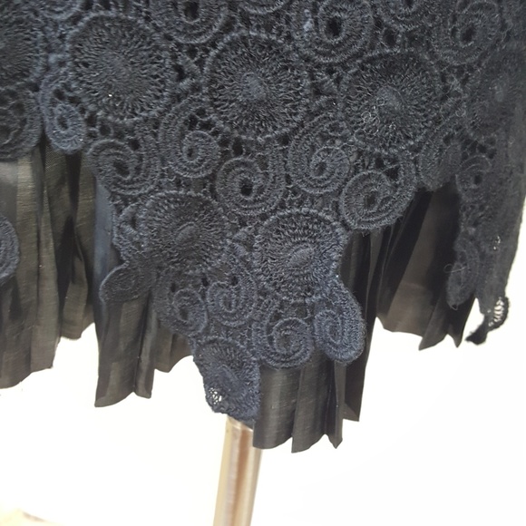 Anthro Leifs Dottir Eyelet Lace and Pleated Skirt - Picture 6 of 8